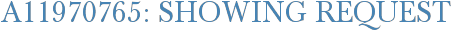 A11970765: Showing Request
