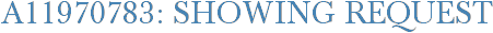 A11970783: Showing Request