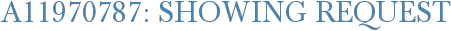 A11970787: Showing Request