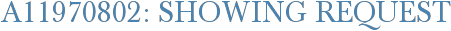 A11970802: Showing Request