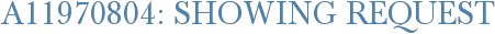 A11970804: Showing Request