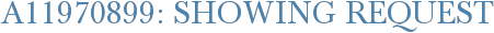 A11970899: Showing Request