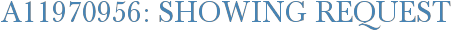 A11970956: Showing Request