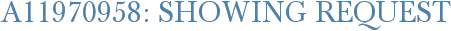 A11970958: Showing Request