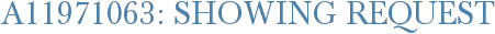 A11971063: Showing Request