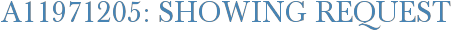 A11971205: Showing Request