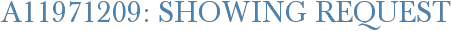 A11971209: Showing Request