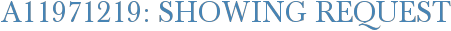 A11971219: Showing Request