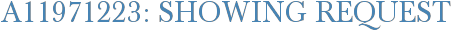 A11971223: Showing Request
