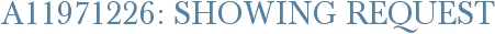 A11971226: Showing Request