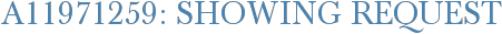A11971259: Showing Request
