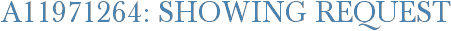 A11971264: Showing Request
