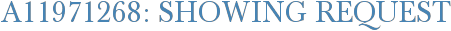 A11971268: Showing Request