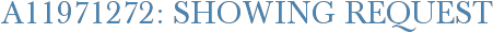 A11971272: Showing Request