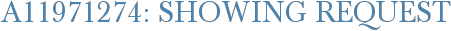 A11971274: Showing Request