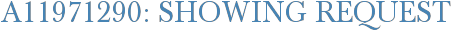 A11971290: Showing Request
