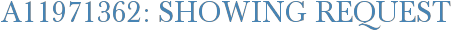 A11971362: Showing Request