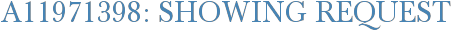 A11971398: Showing Request