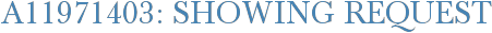 A11971403: Showing Request