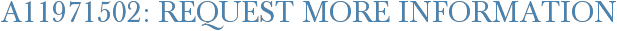 A11971502: Request More Information
