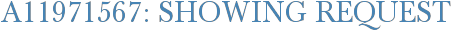 A11971567: Showing Request
