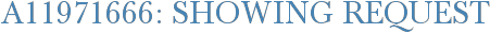 A11971666: Showing Request