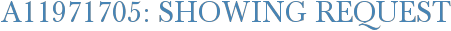 A11971705: Showing Request