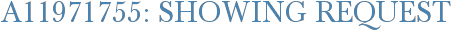 A11971755: Showing Request