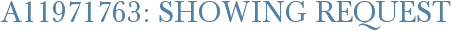 A11971763: Showing Request