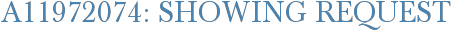 A11972074: Showing Request