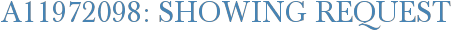A11972098: Showing Request