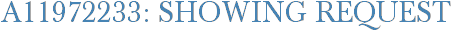 A11972233: Showing Request
