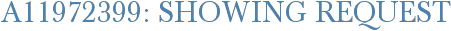 A11972399: Showing Request