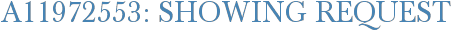 A11972553: Showing Request