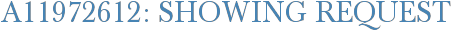 A11972612: Showing Request
