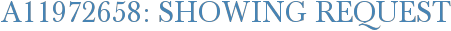 A11972658: Showing Request
