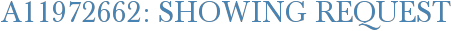 A11972662: Showing Request