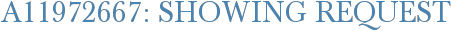 A11972667: Showing Request