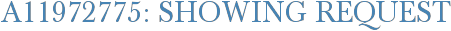 A11972775: Showing Request