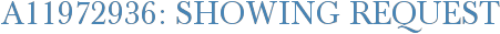 A11972936: Showing Request