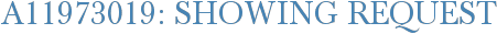 A11973019: Showing Request