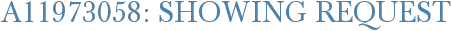 A11973058: Showing Request