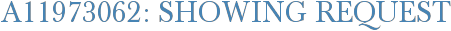 A11973062: Showing Request