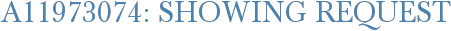 A11973074: Showing Request