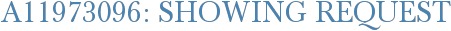 A11973096: Showing Request