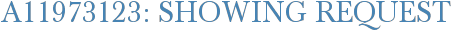 A11973123: Showing Request