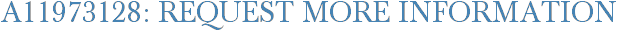 A11973128: Request More Information