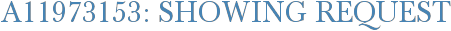 A11973153: Showing Request
