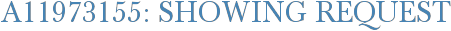 A11973155: Showing Request