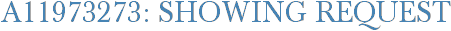 A11973273: Showing Request